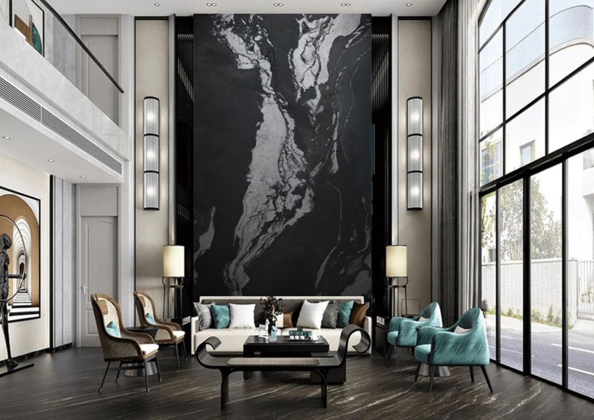 Large-Format PETG Marble Panel – 6 Meters